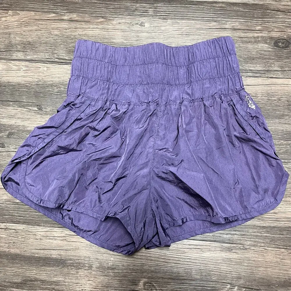 Free People Movement The Way Home Shorts Purple Lined Running Athletic S Sporty - Picture 4 of 10